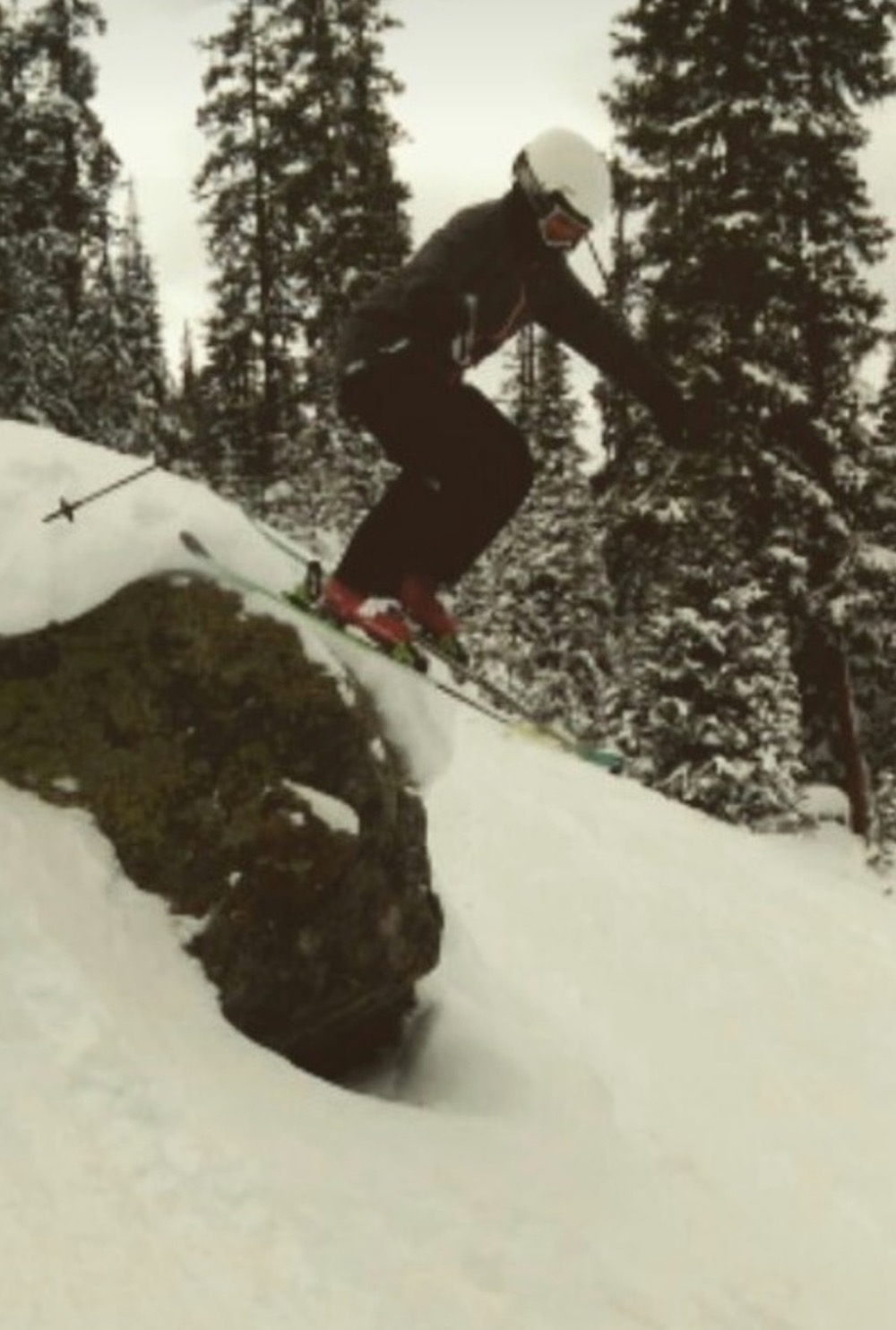 Getting some air at A-Basin